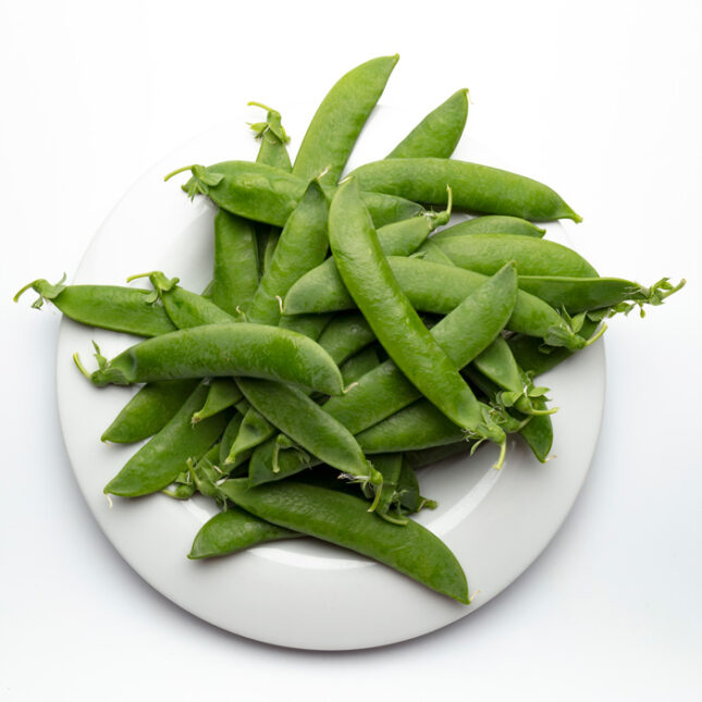 Temporada de guisantes en La Huertona